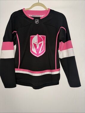 NHL Kids Black Pink Vegas Golden Knights Jersey